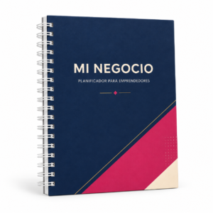 Agenda para emprendedores sobre fondo blanco