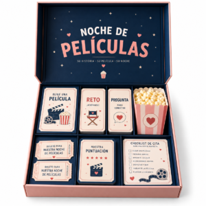 Kit Noche de películas sobre fondo blanco
